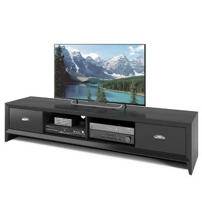 Lakewood Extra Wide TV Stand for TVs up to 80" Black - CorLiving 5 Lakewood Extra Wide TV Stand for TVs up to 80" Black - CorLiving - Image 3