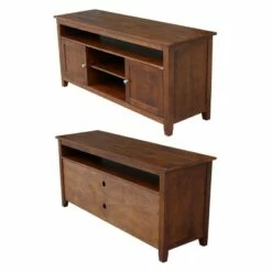 62" Entertainment TV Stand with 2 Doors - International Concepts Washed Gray/taupe -Cheap TV Stands Store unnamed file 4910