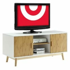 Oslo TV Stand for TVs up to 50" White - Breighton Home