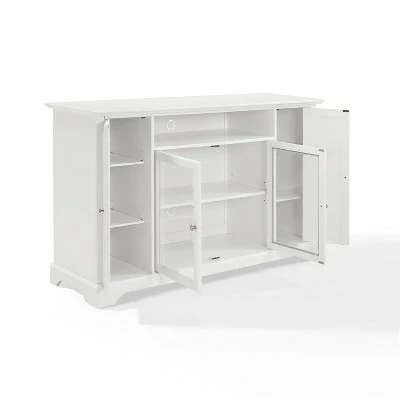 Campbell TV Stand for TVs up to 60" White - Crosley 4 Campbell TV Stand for TVs up to 60" White - Crosley - Image 2