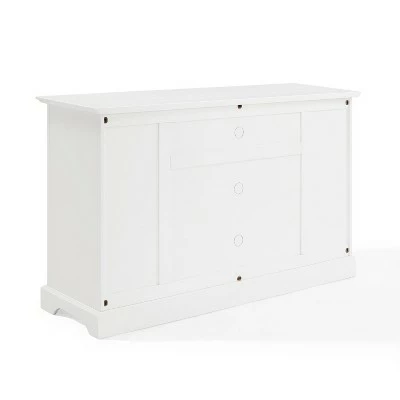 Campbell TV Stand for TVs up to 60" White - Crosley 6 Campbell TV Stand for TVs up to 60" White - Crosley - Image 4