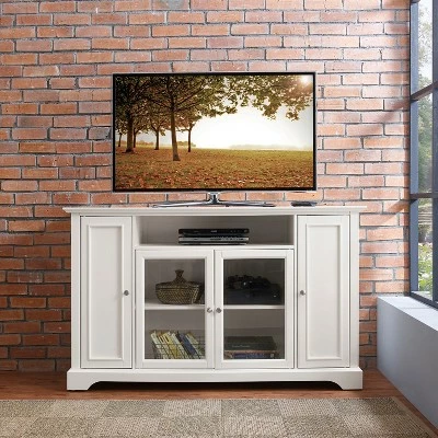 Campbell TV Stand for TVs up to 60" White - Crosley 7 Campbell TV Stand for TVs up to 60" White - Crosley - Image 5