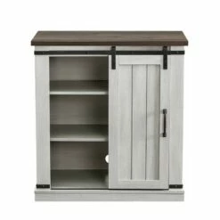 32" TV Stand for TVs up to 40" Saw Cut Off White with Dark Walnut Desktop - Home Essentials -Cheap TV Stands Store unnamed file 5094