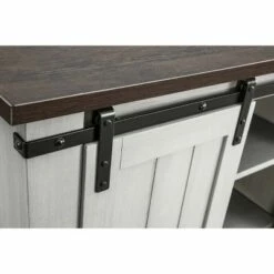 32" TV Stand for TVs up to 40" Saw Cut Off White with Dark Walnut Desktop - Home Essentials -Cheap TV Stands Store unnamed file 5098