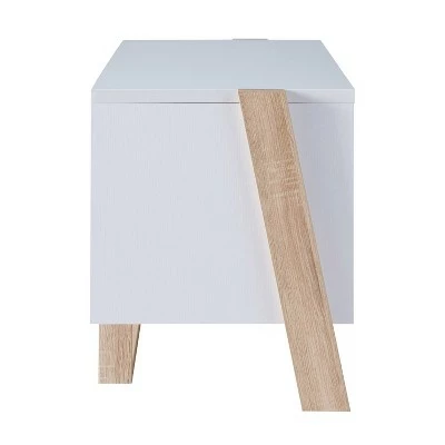 Small Etteridge 4 Shelf TV Stand for TVs up to 56" - miBasics Beige 5 Small Etteridge 4 Shelf TV Stand for TVs up to 56" - miBasics Beige - Image 3