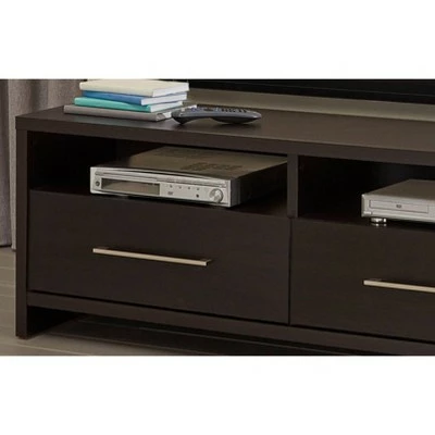 Storage Furniture TV Stand for TVs up to 63" Black Walnut-ClosetMaid 4 Storage Furniture TV Stand for TVs up to 63" Black Walnut-ClosetMaid - Image 2