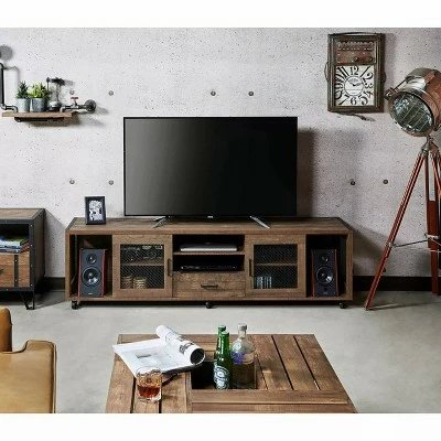 Garda Multi-Storage TV Stand for TVs up to 70" Reclaimed Oak - HOMES: Inside + Out 3 Garda Multi-Storage TV Stand for TVs up to 70" Reclaimed Oak - HOMES: Inside + Out
