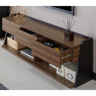 Vadim TV Stand for TVs up to 72" Brown - HOMES: Inside + Out 4 Vadim TV Stand for TVs up to 72" Brown - HOMES: Inside + Out - Image 2
