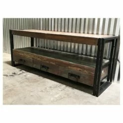 Industrial Old Reclaimed Wood and Iron 3 Drawer TV Stand for TVs up to 65" - Timbergirl -Cheap TV Stands Store unnamed file 5201