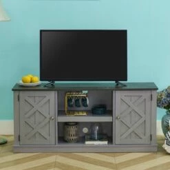 54" Farmhouse Two-Tone TV Stand for TVs up to 65" Gray - Home Essentials 15 54" Farmhouse Two-Tone TV Stand for TVs up to 65" Gray - Home Essentials -Cheap TV Stands Store unnamed file 5231