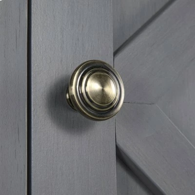 54" Farmhouse Two-Tone TV Stand for TVs up to 65" Gray - Home Essentials 11 54" Farmhouse Two-Tone TV Stand for TVs up to 65" Gray - Home Essentials - Image 9