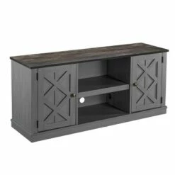 54" Farmhouse Two-Tone TV Stand for TVs up to 65" Gray - Home Essentials 22 54" Farmhouse Two-Tone TV Stand for TVs up to 65" Gray - Home Essentials -Cheap TV Stands Store unnamed file 5238