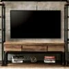 Stonehedge Industrial Pipe Inspired TV Stand for TVs up to 60" Black/Natural - HOMES: Inside + Out -Cheap TV Stands Store unnamed file 5242