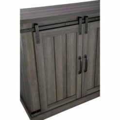 54" Sliding Doors TV Stand for TVs up to 60" Weathered Gray Oak - Home Essentials -Cheap TV Stands Store unnamed file 5294