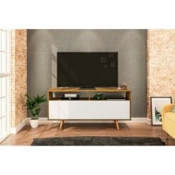 Danbury TV Stand for TVs up to 60" Walnut/White - Chique -Cheap TV Stands Store unnamed file 5307