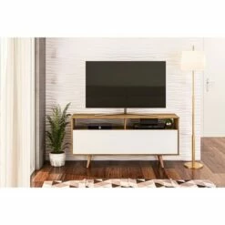 Danbury TV Stand for TVs up to 60" Walnut/White - Chique -Cheap TV Stands Store unnamed file 5308