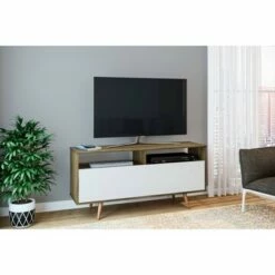 Danbury TV Stand for TVs up to 60" Walnut/White - Chique -Cheap TV Stands Store unnamed file 5309