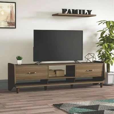 Evan TV Stand for TVs up to 70" Brown - miBasics 8 Evan TV Stand for TVs up to 70" Brown - miBasics - Image 6