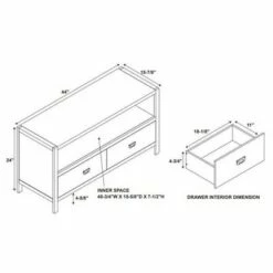 Peggy TV Stand for TVs up to 50" White - Linon -Cheap TV Stands Store unnamed file 5429