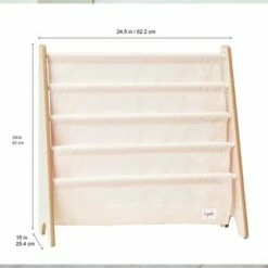 3 Sprouts Multipurpose Kids and Toddlers Fabric Bookshelf Rack for Storing Early Reader Picture Books in Playroom, Bedroom, or Nursery, Yeti Print -Cheap TV Stands Store unnamed file 55