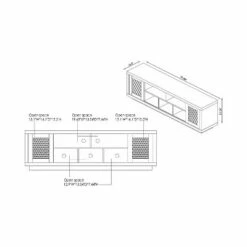 Valla Industrial TV Stand for TVs up to 70" Distressed Walnut - HOMES: Inside + Out -Cheap TV Stands Store unnamed file 5518