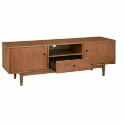 Lawrence Mid-Century Modern TV Stand for TVs up to 80" Walnut - Lifestorey -Cheap TV Stands Store unnamed file 5521
