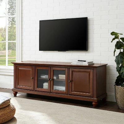 Cambridge TV Stand for TVs up to 60" Mahogany - Crosley 6 Cambridge TV Stand for TVs up to 60" Mahogany - Crosley - Image 4