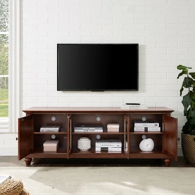 Cambridge TV Stand for TVs up to 60" Mahogany - Crosley 8 Cambridge TV Stand for TVs up to 60" Mahogany - Crosley - Image 6
