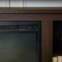 Ackerman Modern Open Storage with Electric Fireplace TV Stand for TVs up to 80" - Saracina Home Brushed White -Cheap TV Stands Store unnamed file 553