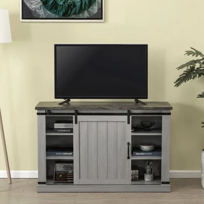 47" TV Stand for TVs up to 55" Gray - Home Essentials 5 47" TV Stand for TVs up to 55" Gray - Home Essentials - Image 3