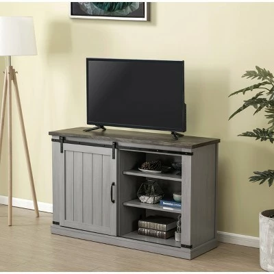 47" TV Stand for TVs up to 55" Gray - Home Essentials 8 47" TV Stand for TVs up to 55" Gray - Home Essentials - Image 6