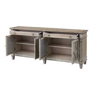 Barclay 2 Drawer and 4 Door TV Stand for TVs up to 70" Brown - Treasure Trove Accents 4 Barclay 2 Drawer and 4 Door TV Stand for TVs up to 70" Brown - Treasure Trove Accents - Image 2