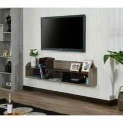 63" Quelda Wall Mounted TV Console - miBasics Chestnut -Cheap TV Stands Store unnamed file 5586