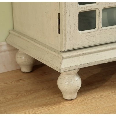 Remak 4 Door Media Credenza TV Stand for TVs up to 76" Ivory - Treasure Trove Accents 8 Remak 4 Door Media Credenza TV Stand for TVs up to 76" Ivory - Treasure Trove Accents - Image 6