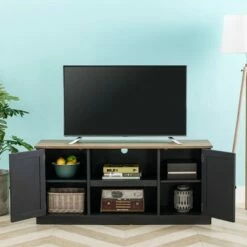 TV Stand for TVs up to 65" Charcoal - Home Essentials -Cheap TV Stands Store unnamed file 5655