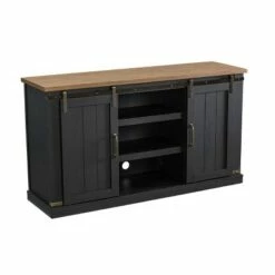 Sliding Doors TV Stand for TVs up to 60" Charcoal - Home Essentials -Cheap TV Stands Store unnamed file 5665