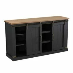 Sliding Doors TV Stand for TVs up to 60" Charcoal - Home Essentials -Cheap TV Stands Store unnamed file 5666