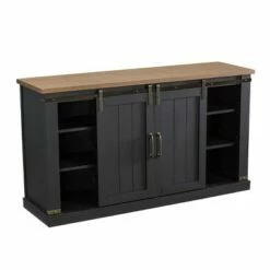Sliding Doors TV Stand for TVs up to 60" Charcoal - Home Essentials -Cheap TV Stands Store unnamed file 5674