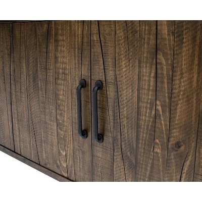 72" Tv Console with Concrete Top Fully Assembled For Tvs Up To 75" Brown - Martin Furniture 9 72" Tv Console with Concrete Top Fully Assembled For Tvs Up To 75" Brown - Martin Furniture - Image 7