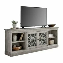 80" Rustic Two Door Tv Console Fully Assembled For Tvs Up To 80"- Martin Furniture Gray -Cheap TV Stands Store unnamed file 5748