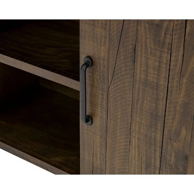 60" Tv Console with Concrete Top Fully Assembled Brown - Martin Furniture 7 60" Tv Console with Concrete Top Fully Assembled Brown - Martin Furniture - Image 5