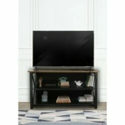 Solid American Cherry Wood Top TV Console with 2 Shelves Antique Cherry/Black - Flora Home 15 Solid American Cherry Wood Top TV Console with 2 Shelves Antique Cherry/Black - Flora Home -Cheap TV Stands Store unnamed file 5789