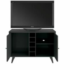 Home Source TV Stand With Cabinets