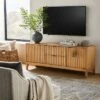 Threshold Designed W/Studio McGee Thousand Oaks Wood Scalloped TV Stand for TVs up to 50" Brown - Threshold™ designed with Studio McGee -Cheap TV Stands Store unnamed file 5834