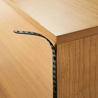 Threshold Designed W/Studio McGee Thousand Oaks Wood Scalloped TV Stand for TVs up to 50" Brown - Threshold™ designed with Studio McGee 6 Threshold Designed W/Studio McGee Thousand Oaks Wood Scalloped TV Stand for TVs up to 50" Brown - Threshold™ designed with Studio McGee - Image 4