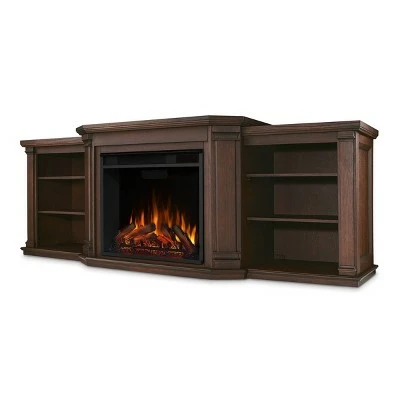 Real Flame - Valmont Electric TV-Media Fireplace Dark Mahagony 11 Real Flame - Valmont Electric TV-Media Fireplace Dark Mahagony - Image 9