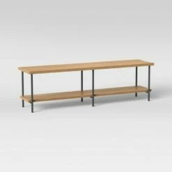 Wood and Metal TV Stand for TVs up to 60" - Room Essentials™ Natural -Cheap TV Stands Store unnamed file 5874