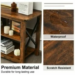 Costway Modern Farmhouse TV Stand Entertainment Center for TV's up to 55'' w/Open Shelves -Cheap TV Stands Store unnamed file 5932