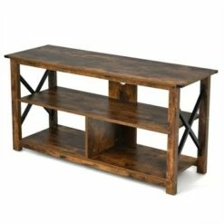 Costway Modern Farmhouse TV Stand Entertainment Center for TV's up to 55'' w/Open Shelves -Cheap TV Stands Store unnamed file 5933