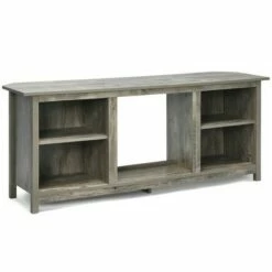 Costway 58'' 2-Tier TV Stand Entertainment Media Center Console Up to 65'' Grey -Cheap TV Stands Store unnamed file 5977